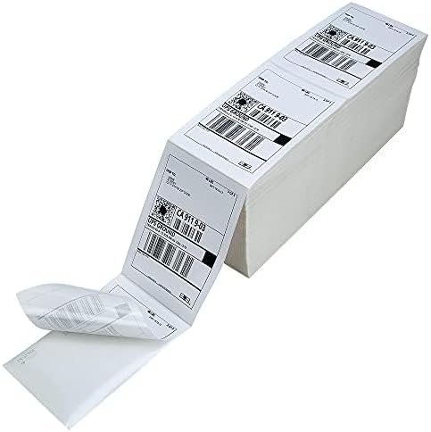 6000 4x6 fanfold direct thermal shipping labels perforated label - Image 3