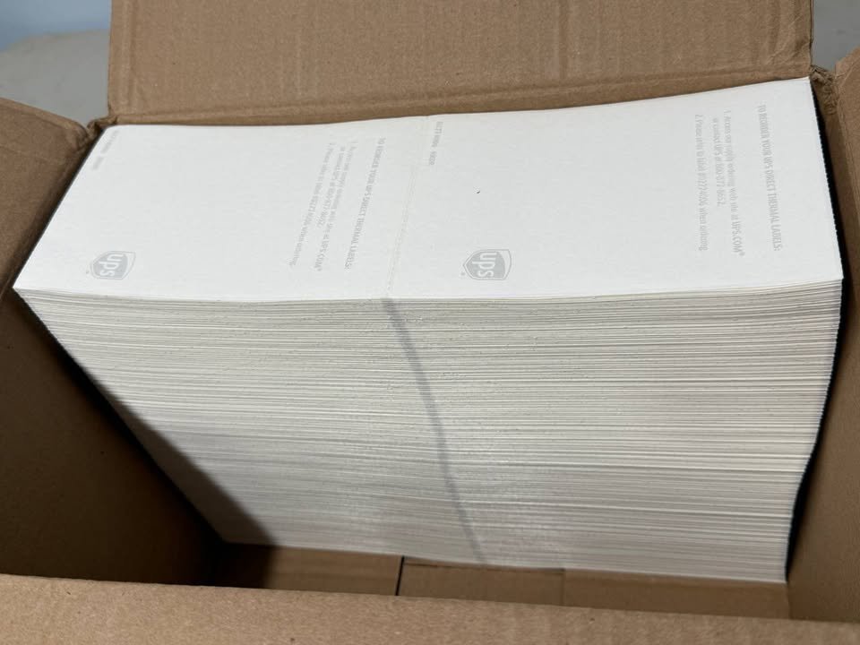 6000 4x6 fanfold direct thermal shipping labels perforated label - Image 4
