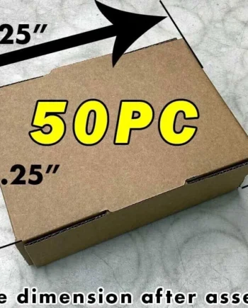 50 Pieces 9" x 6" x 3" Corrugated Security Mailer Shipping Box Boxes *No Tape required*